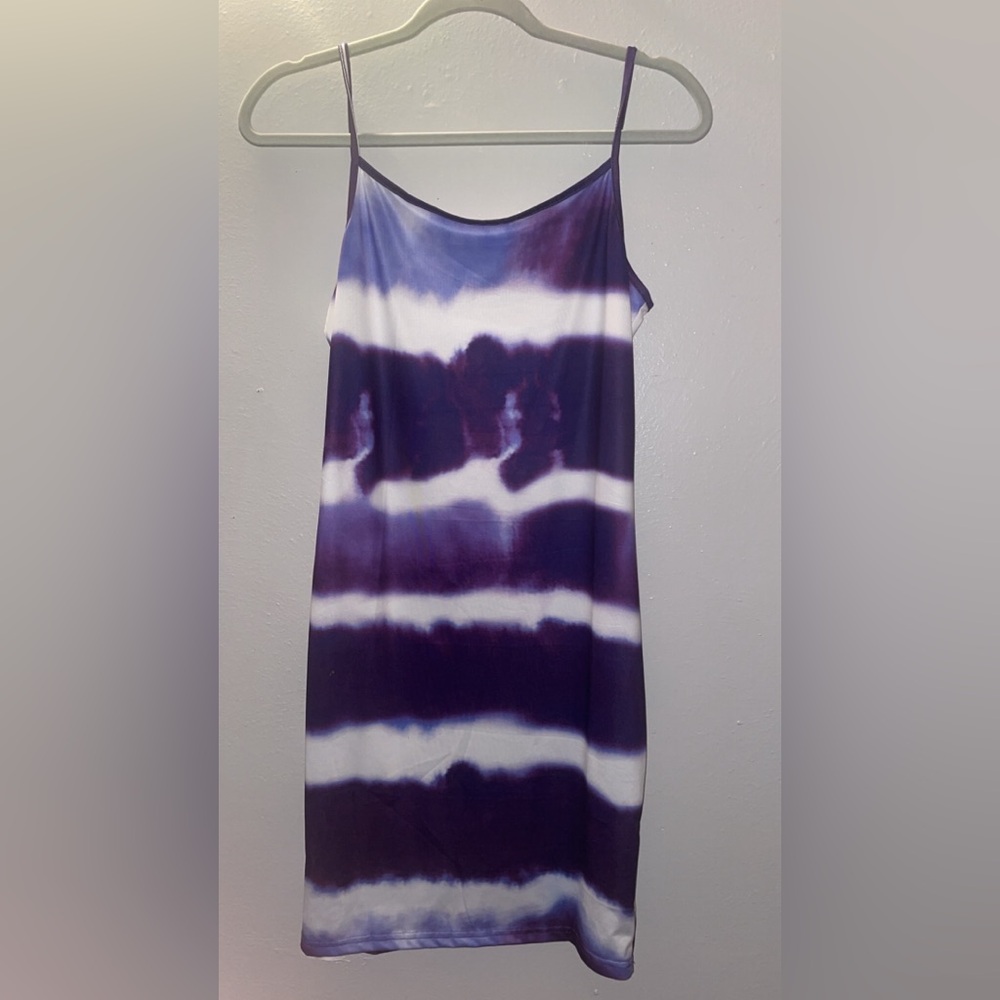 Purple-White Dress